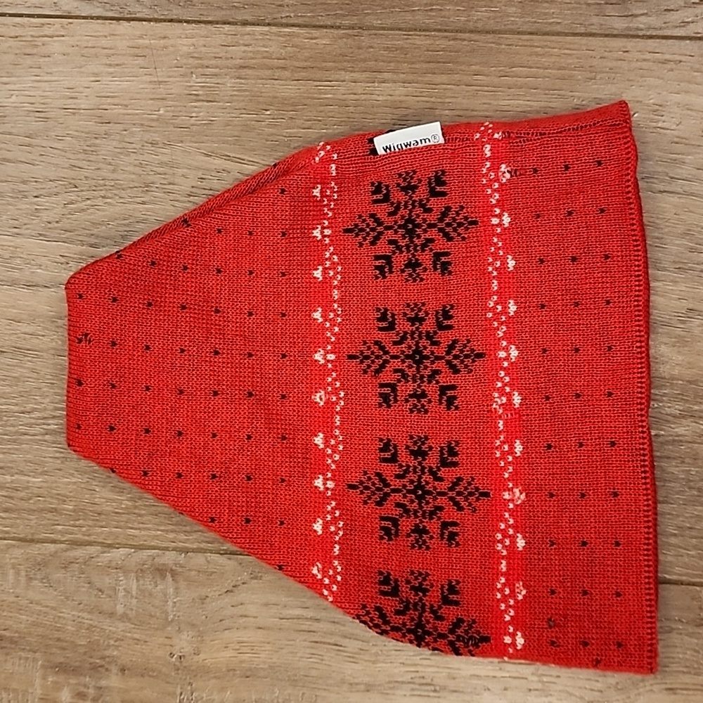 Vintage Wigwam Mills Wool Beanie Fair Isle Print Made in USA Winter